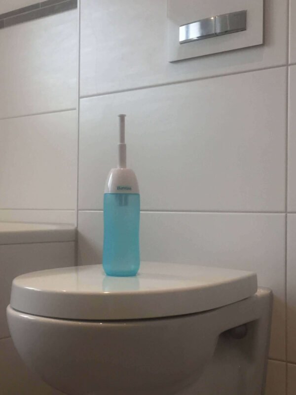 bumloo-bidet-blue-on-top-of-toilet